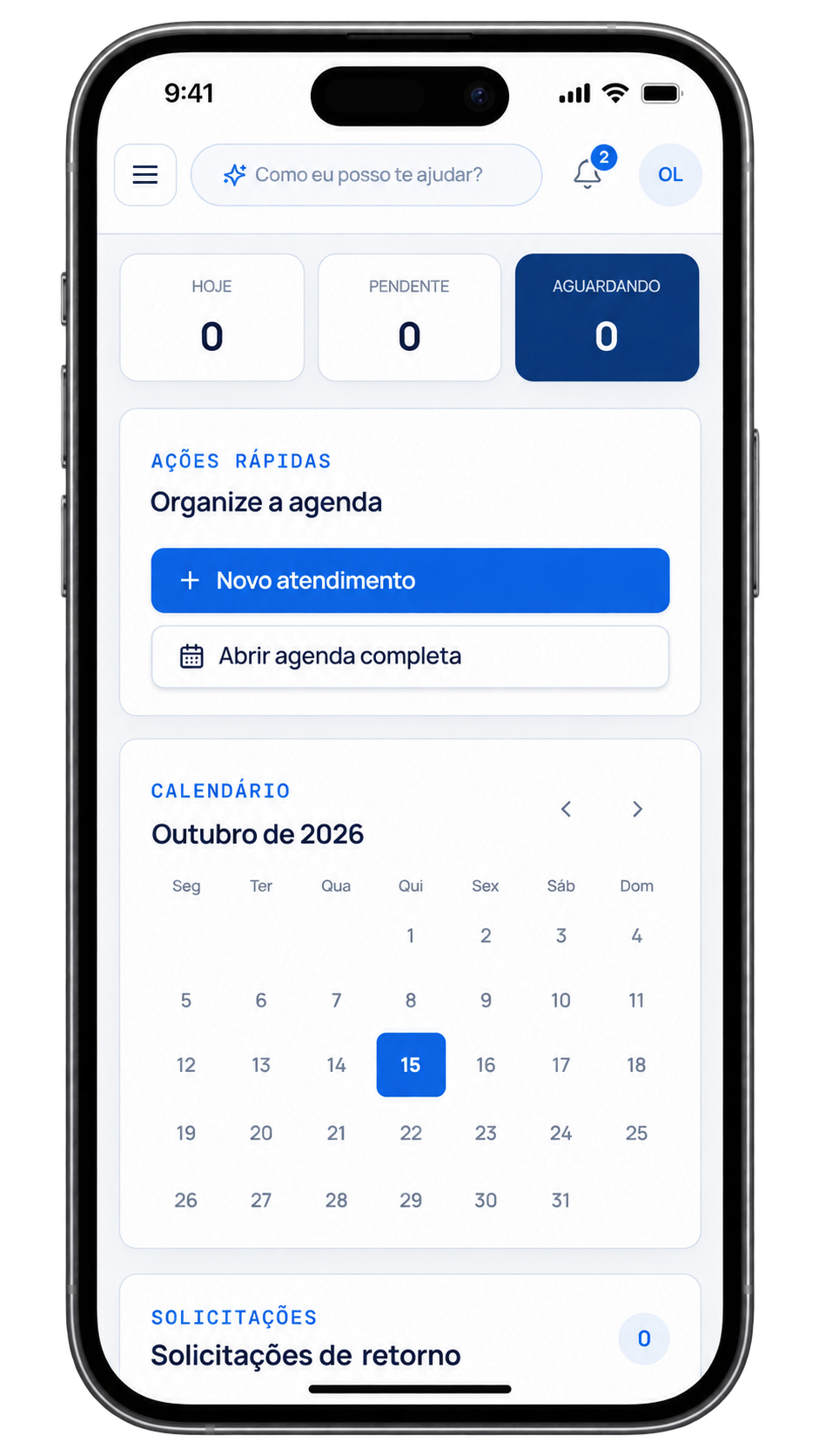 Aplicativo móvel do SeuDental para apoiar a equipe
